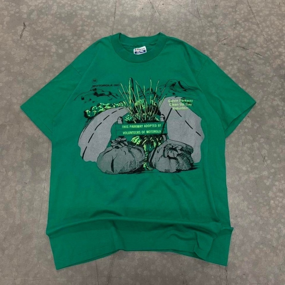 Vintage 90's Motorola Mark Twain Nature Shirt Size Large